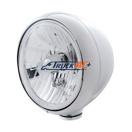 Stainless Steel Guide 682-C Style Headlight Crystal H4 Bulb - United Pacific 31792