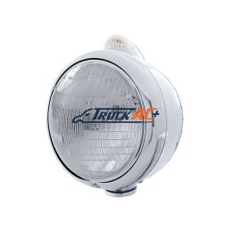 Chrome Guide 682-C Headlight 6014 & Dual Mode LED Signal - Clear Lens - United Pacific 32401