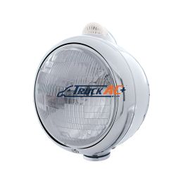 Chrome Guide 682-C Headlight H6024 & Dual Mode LED Signal - Clear Lens - United Pacific 32403