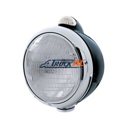 Black Guide 682-C Headlight 6014 & Dual Mode LED Signal - Clear Lens - United Pacific 32411