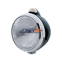 Black Guide 682-C Headlight H6024 & Dual Mode LED Signal - Clear Lens - United Pacific 32413