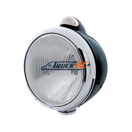 Black Guide 682-C Headlight H4 & Dual Mode LED Signal - Clear Lens - United Pacific 32415