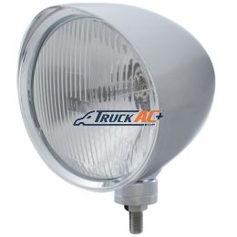 Chrome "Chopper" Headlight With Smooth Visor H4 Bulb - United Pacific 32517