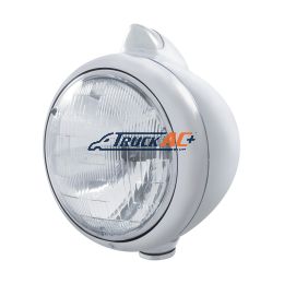 91101030, 91606050 Chrome Guide 682-C Headlight H6024 & Original Style LED Signal - Clear Lens - United Pacific 32621