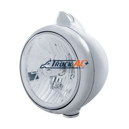 Chrome Guide 682-C Headlight Crystal H4 & Original Style LED Signal - Clear Lens - United Pacific 32625