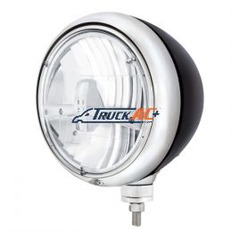 Black Guide Headlight 5 LED Bulb - Chrome - United Pacific 32661