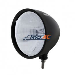 Black "Billet" Style Groove Headlight H6014 Bulb - United Pacific 32671