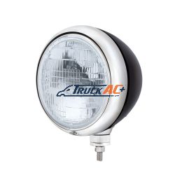 Black Guide 682-C Style Headlight With 6014 Type Sealed Beam Bulb - United Pacific 32692