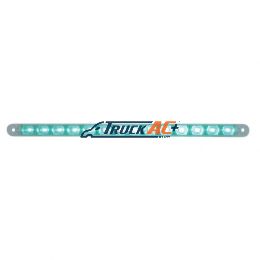 14 LED 12" Auxiliary Strip Light - Green LED/Clear Lens - United Pacific 39484B