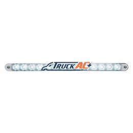 14 LED 12" Auxiliary strip Light With Bezel - White LED/Clear Lens - United Pacific 39806