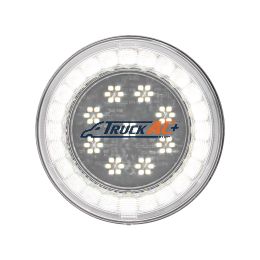 33 LED 4" Round Lumos Light S-Series (Back-Up) - White LED/Clear Lens - United Pacific 36099