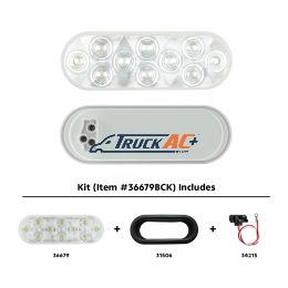 20 LED 6" Oval Back-Up Light Kit - Competition Series - United Pacific 36679BCK
