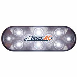 10 LED 6" Oval Auxiliary/Utility Light - White LED/Clear Lens - United Pacific 38829B