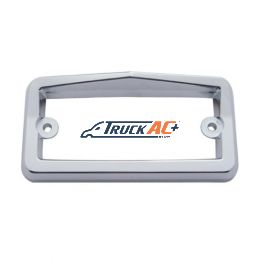 Chrome Plastic Rectangular Visor Light Bezel For Freightliner - United Pacific 10547