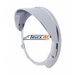 Round Turn Signal Light Bezel With Visor - United Pacific 32109
