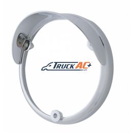Round Double Face Light Bezel With Visor For Lights Mounted Upside Down - Fits 38113 Series - United Pacific 32124