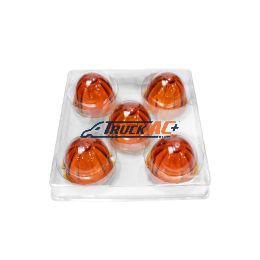 Watermelon Glass Marker Light Lens - Dark Amber (5 Pcs) - United Pacific 30523P5
