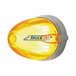 9 LED Dual Function GloLight Watermelon Grakon 1000 Flush Mount Kit - Amber LED/Amber Lens - United Pacific 34444