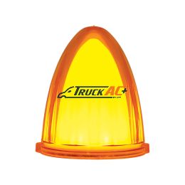 9 LED Dual Function GloLight Watermelon Grakon 1000 Style Cab Light - Amber LED/Amber Lens - United Pacific 36662