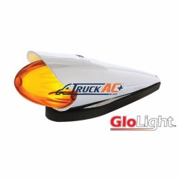 9 LED Dual Function GloLight Watermelon Grakon 1000 Style Cab Light Kit With Visor - Amber LED/Amber Lens - United Pacific 36749