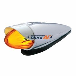 9 LED Dual Function GloLight Watermelon Grakon 1000 Cab Light Kit With Visor - Amber LED/Amber Lens - United Pacific 36757