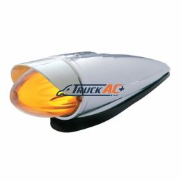 9 LED Dual Function GloLight Watermelon Grakon 1000 Cab Light Kit With Visor - Amber LED/Clear Lens - United Pacific 36758