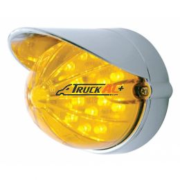 19 LED Watermelon Flush Mount Kit With Visor - Amber LED/Amber Lens - United Pacific 37450