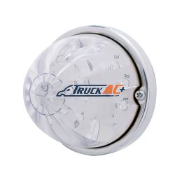 17 LED Dual Function Watermelon Flush Mount Kit - Amber LED/Clear Lens - United Pacific 37902