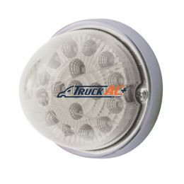 17 LED Watermelon Clear Reflector Flush Mount Kit - Amber LED/Clear Lens - United Pacific 37918