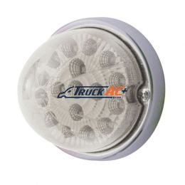 17 LED Watermelon Clear Reflector Flush Mount Kit - Red LED/Clear Lens - United Pacific 37919