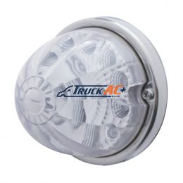 17 LED Reflector Watermelon Flush Mount Kit - Red LED/Clear Lens - United Pacific 37923