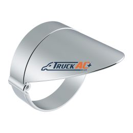 Chrome LED Light Flush Mount Base With Visor For Grakon 1000 Style Lights - United Pacific 39208B