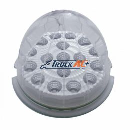 17 LED Dual Function Reflector Cab Light - Red LED/Clear Lens - United Pacific 39323B