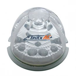 17 LED Reflector Watermelon Maze Cab Light - Amber LED/Clear Lens - United Pacific 39351