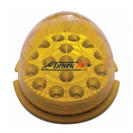 17 LED Watermelon Reflector Cab Light - Amber LED/Amber Lens - United Pacific 39447