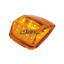 17 LED Reflector Square Cab Light - Amber LED/Amber Lens - United Pacific 39527