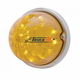 17 LED Watermelon Flush Mount Kit With Low Profile Bezel - Amber LED/Amber Lens - United Pacific 39596