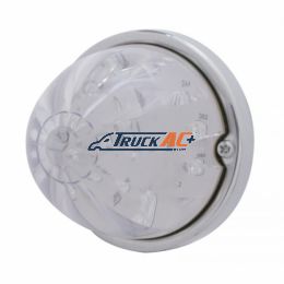 17 LED Watermelon Flush Mount Kit With Low Profile Bezel - Red LED/Clear Lens - United Pacific 39597