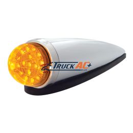 17 LED Dual Function Watermelon Clear Reflector Cab Light Kit - Amber LED/Amber Lens - United Pacific 39751