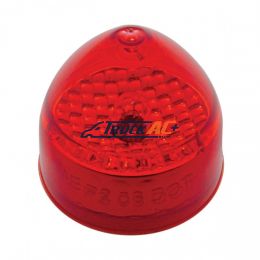 2" Beehive Crystal Light (Clearance/Marker) - Red Lens - United Pacific 33512