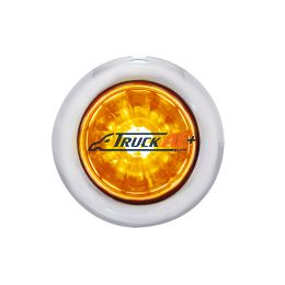 4 LED Dual Function 3/4" Mini Watermelon Light (Clearance/Marker) - Amber LED/Amber Lens - United Pacific 34847