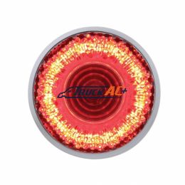 9 LED 2" Round Mirage Light (Clearance/Marker) - Red LED/Clear Lens - United Pacific 36527