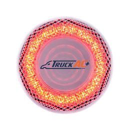 12 LED 2-1/2" Mirage Light (Clearance/Marker) - Red LED/Clear Lens - United Pacific 36563