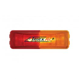 6 LED Rectangular Fender Mount Light (Clearance/Marker) With Amber & Red Lens - United Pacific 36774B