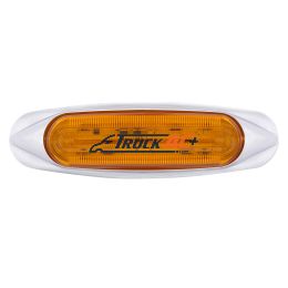 4 LED LIGHTTRACK Light (Clearance/Marker) - Amber LED/Amber Lens - United Pacific 36815