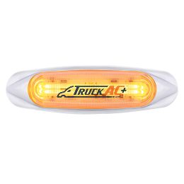 4 LED LIGHTTRACK Light (Clearance/Marker) - Amber LED/Clear Lens - United Pacific 36817