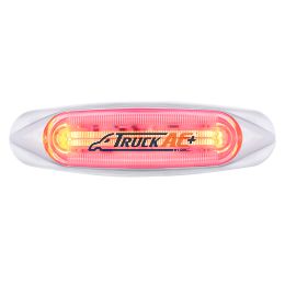4 LED LIGHTTRACK Light (Clearance/Marker) - Red LED/Clear Lens - United Pacific 36818