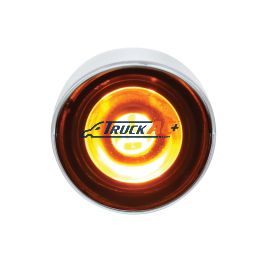3 High Power LED 1" Light (Clearance/Marker) With Visor - Amber LED/Amber Lens - United Pacific 36897