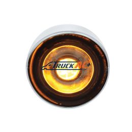 3 High Power LED 1" Light (Clearance/Marker) With Visor - Amber LED/Clear Lens - United Pacific 36905