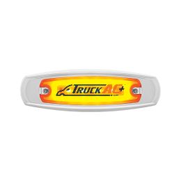 16 LED Rectangular GloLight With Bezel (Clearance/Marker) - Amber LED/Amber Lens - United Pacific 36980